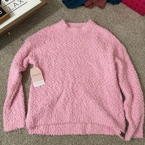 Dress up bright pink sweater